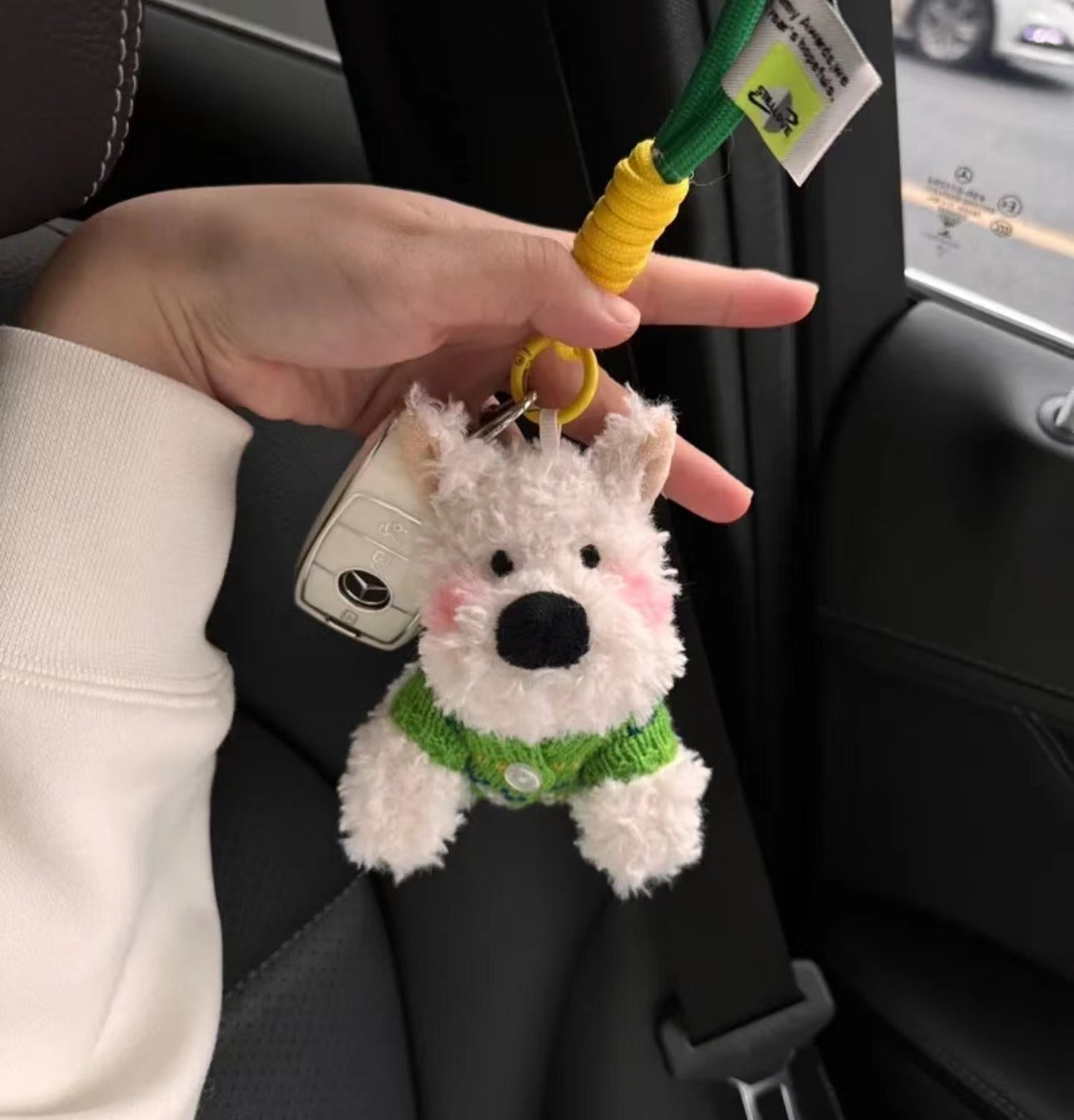 Highland Scrawled Puppy Plush Doll Backpack Cute Hanging Ornaments