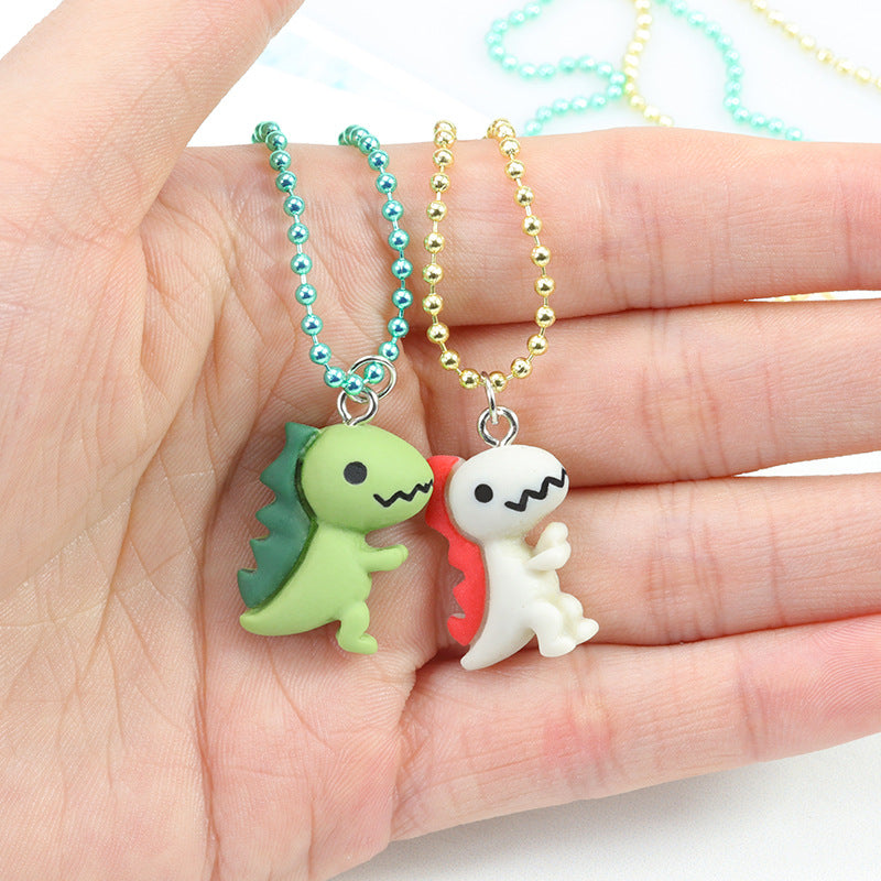 Children's Trendy Dinosaur Cartoon Doll Ornament Necklaces