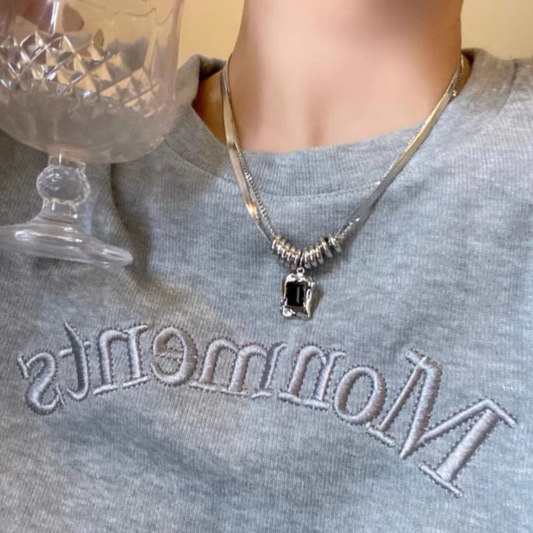 Zircon Snake Bone Sweet Cool Light Luxury American Hot Hip Necklaces