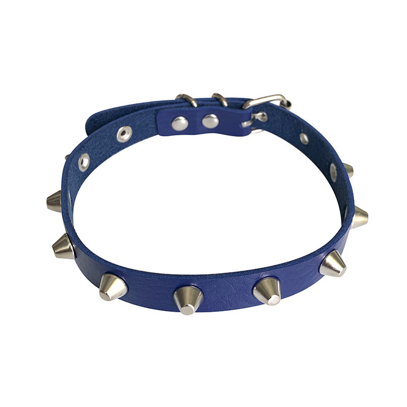 Rivet Punk Metal Rock Couple Trend Clavicle Chain Can Collar