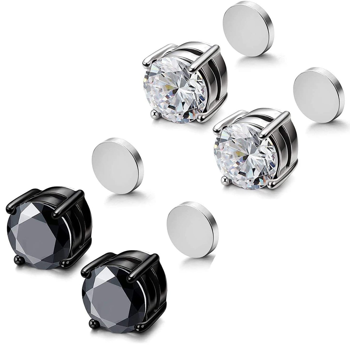 Women's & Men's Magnetic For Flashing Fashion Popular Magnet Ear Simple Stud Earrings