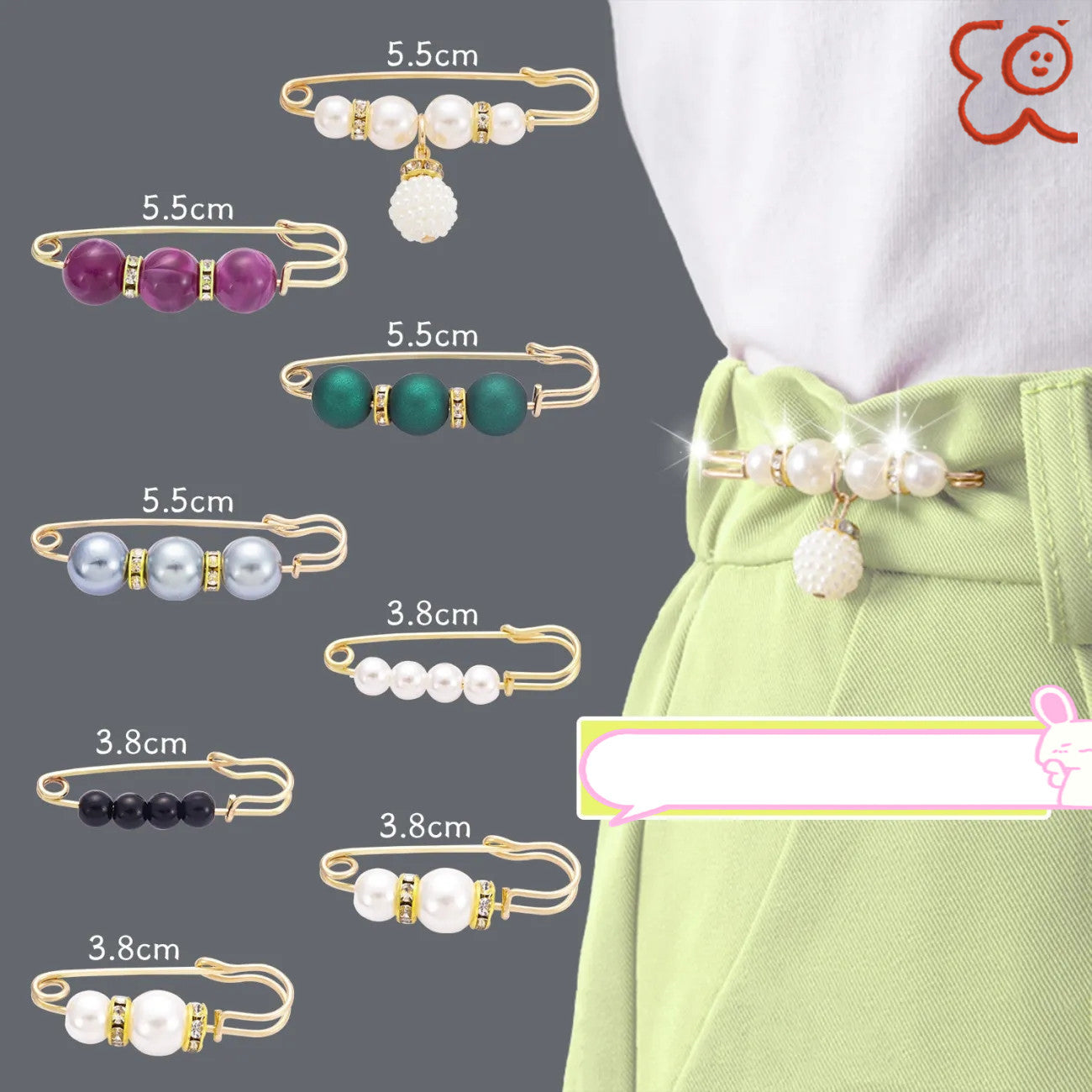 Fixed Clothes Clip Slimming Artifact Brooch Brooches