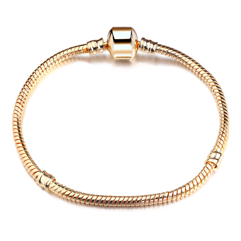 Bead Chain Snake Pure Copper Sier Bracelets