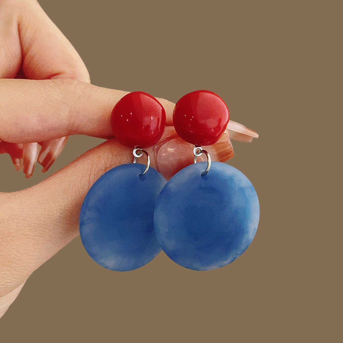 Charming Colored Series Sports Style Female Earrings