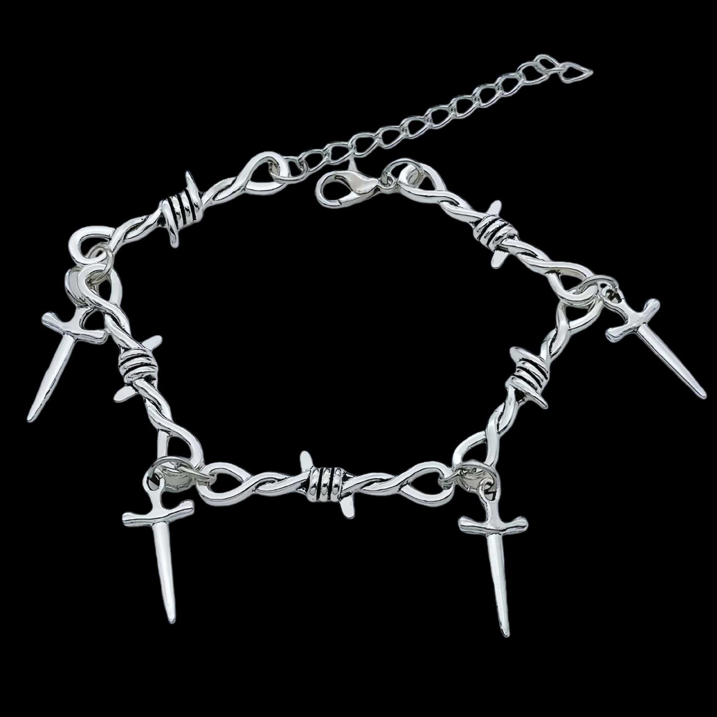 Women's & Men's Gothic Personality Fashion Thorns Hand Accessory Hip Hop Punk Bracelets