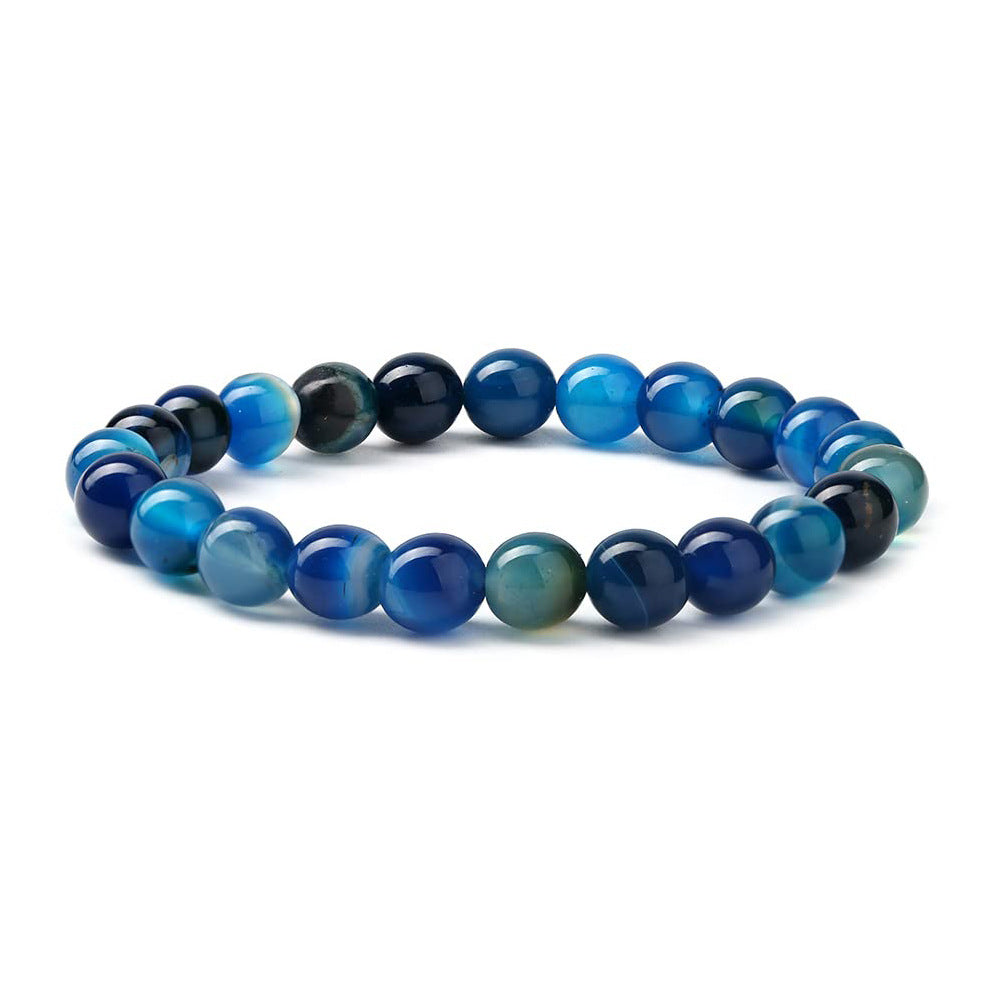 Women's & Men's Crystal Stone Beads Yoga Energy Agate Bracelet