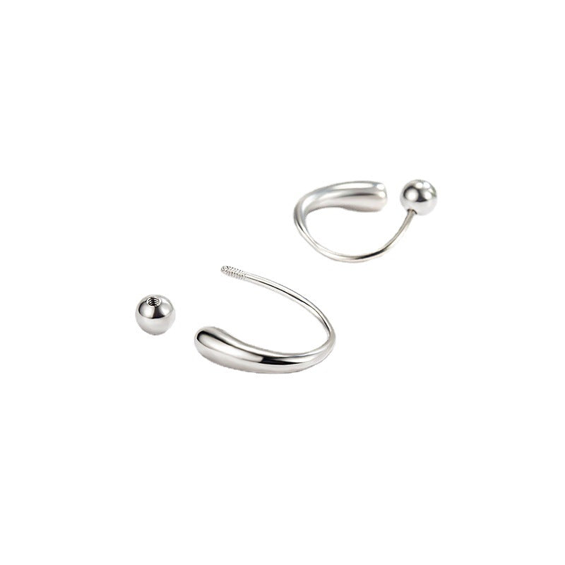 Women's Cold Water Drop Screw Small Refined Simple Ear Hook