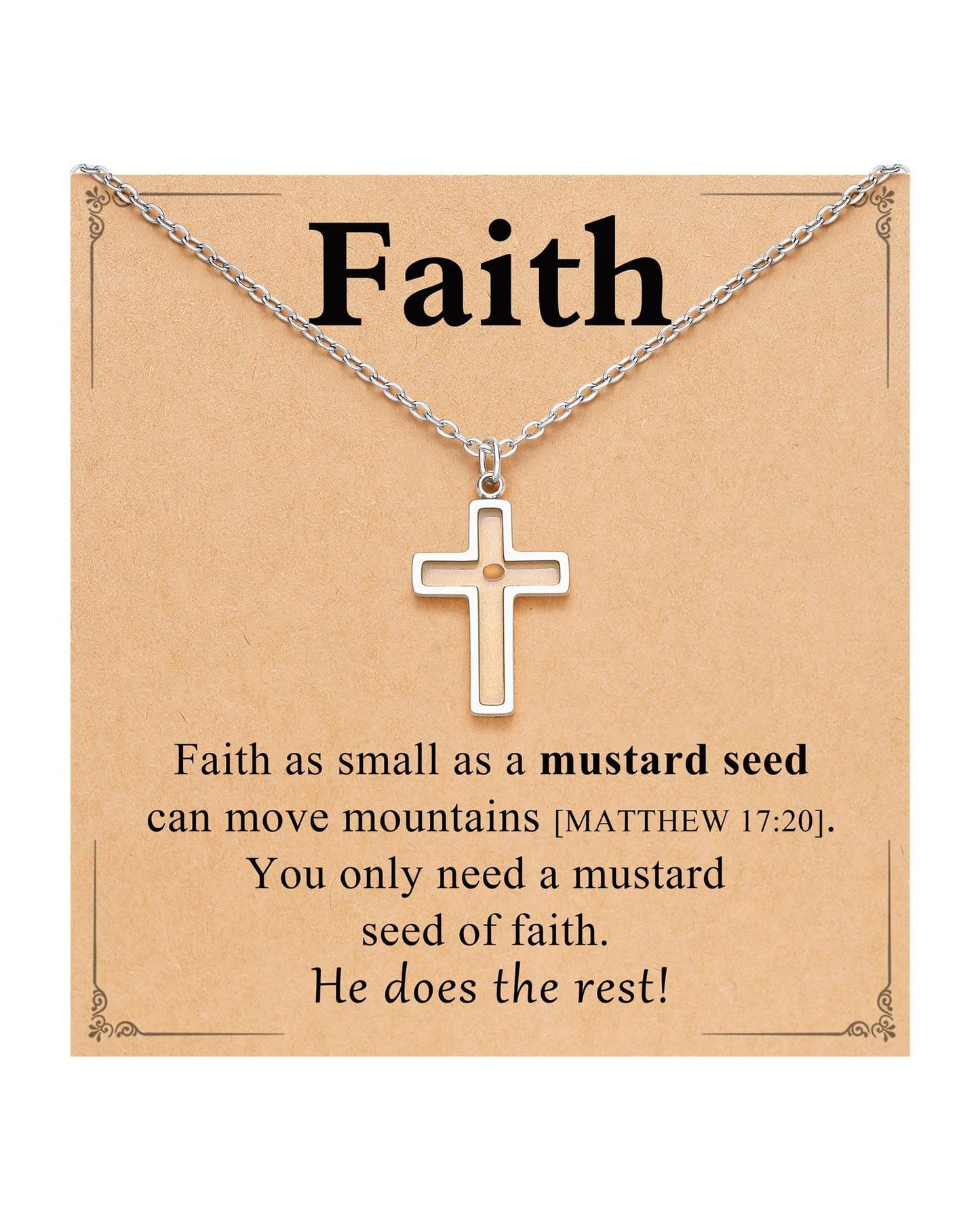 Women's & Men's Mustard Seed Fashion Female Niche Vegetable Necklaces