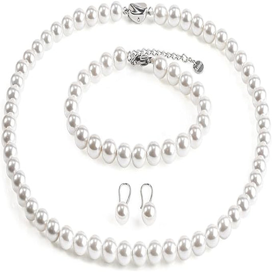 Women's French Elegant Imitation Pearl Style Three-piece Necklaces