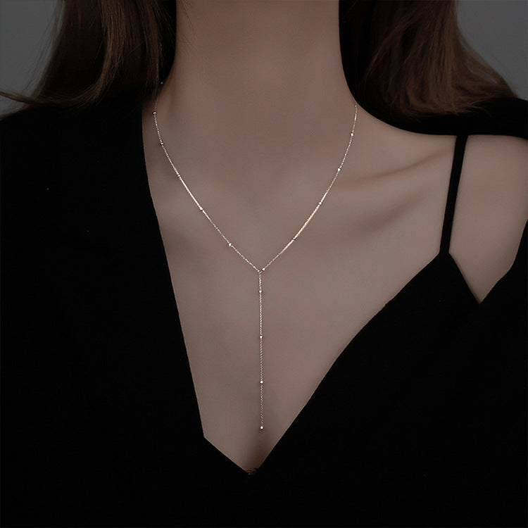 Women's Summer Simple Cold Style Clavicle Chain Light Necklaces