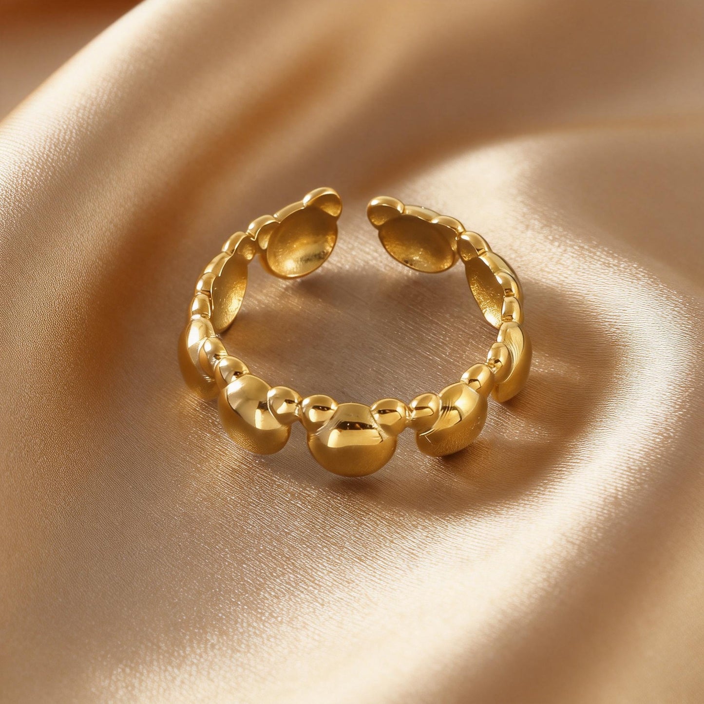 Steel Open-end Niche High-grade Fashion Trend Affordable Luxury Style Ring