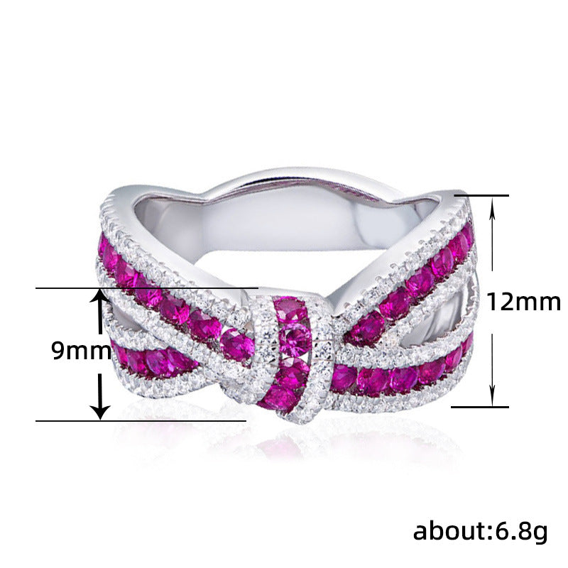 Pretty Korean Bow Ribbon Irregular Strip Rings
