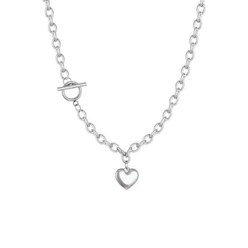 Women's Niche Design Love Clavicle Chain Buckle Hip Necklace