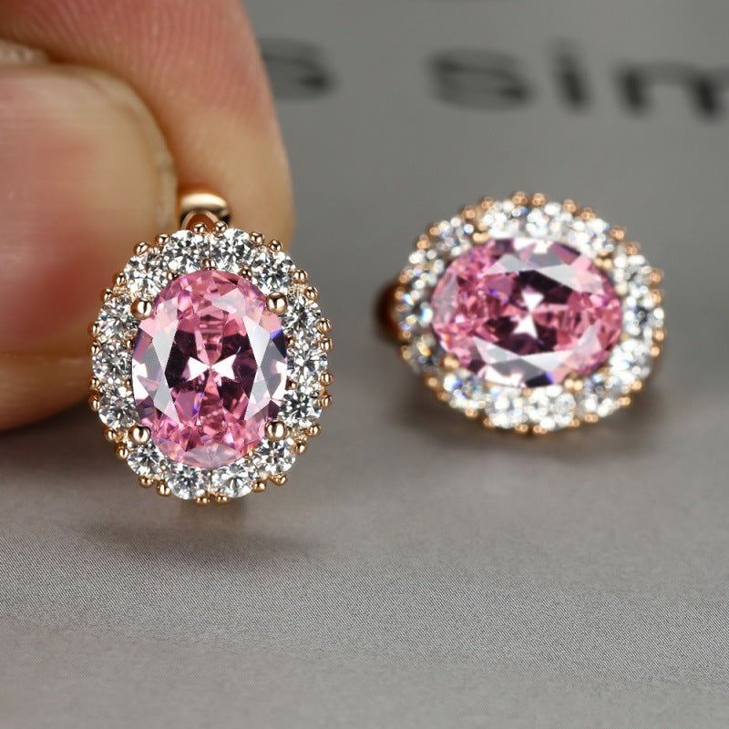 Women's White Diamond For Small Personality Simple Stud Earrings