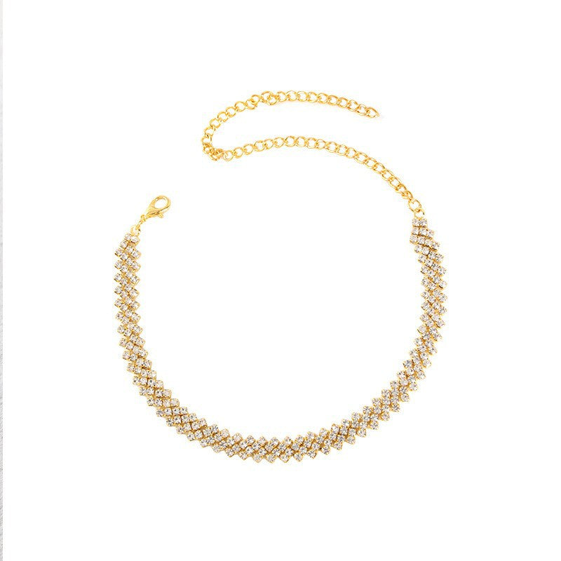 Graceful Personality Neckband Neck Short Clavicle Chain Female Necklaces