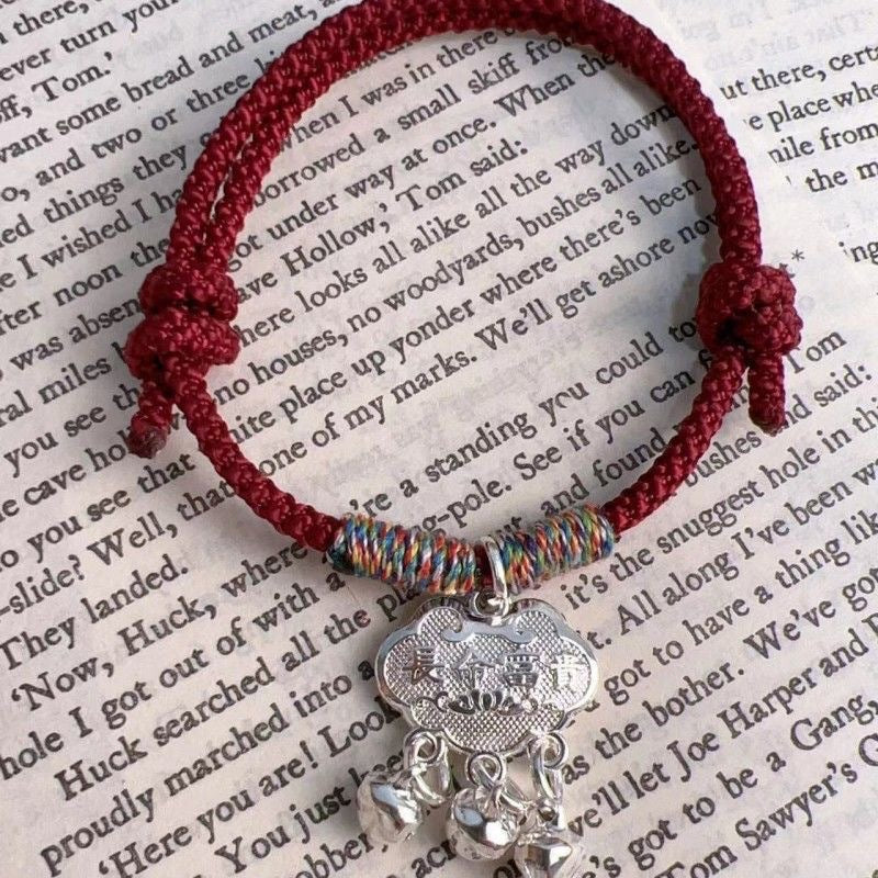 Chinese Style Safety Lock Bell Carrying Strap Gift For Bracelet