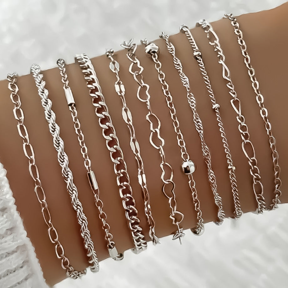 Ornament Creative Simple Love Twist Chain Suit Fashion Bracelets