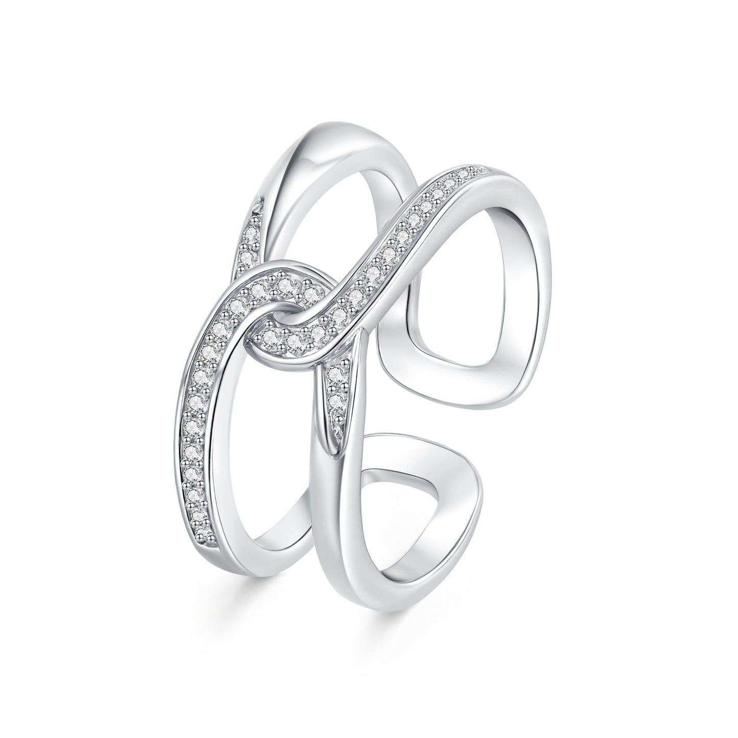 Women's Birthstone Fashion Commuter Trendy Unique Couples Openings Index Ring