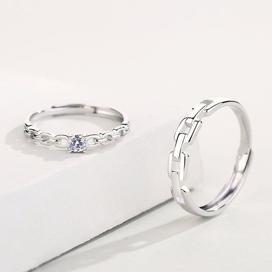 Trend Index Finger Simple Fresh Zircon Rings