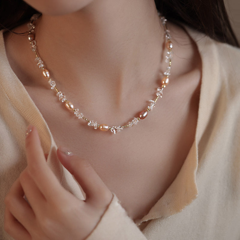 Women's Freshwater Pearl Summer High-grade Beaded Chinese Style Necklace