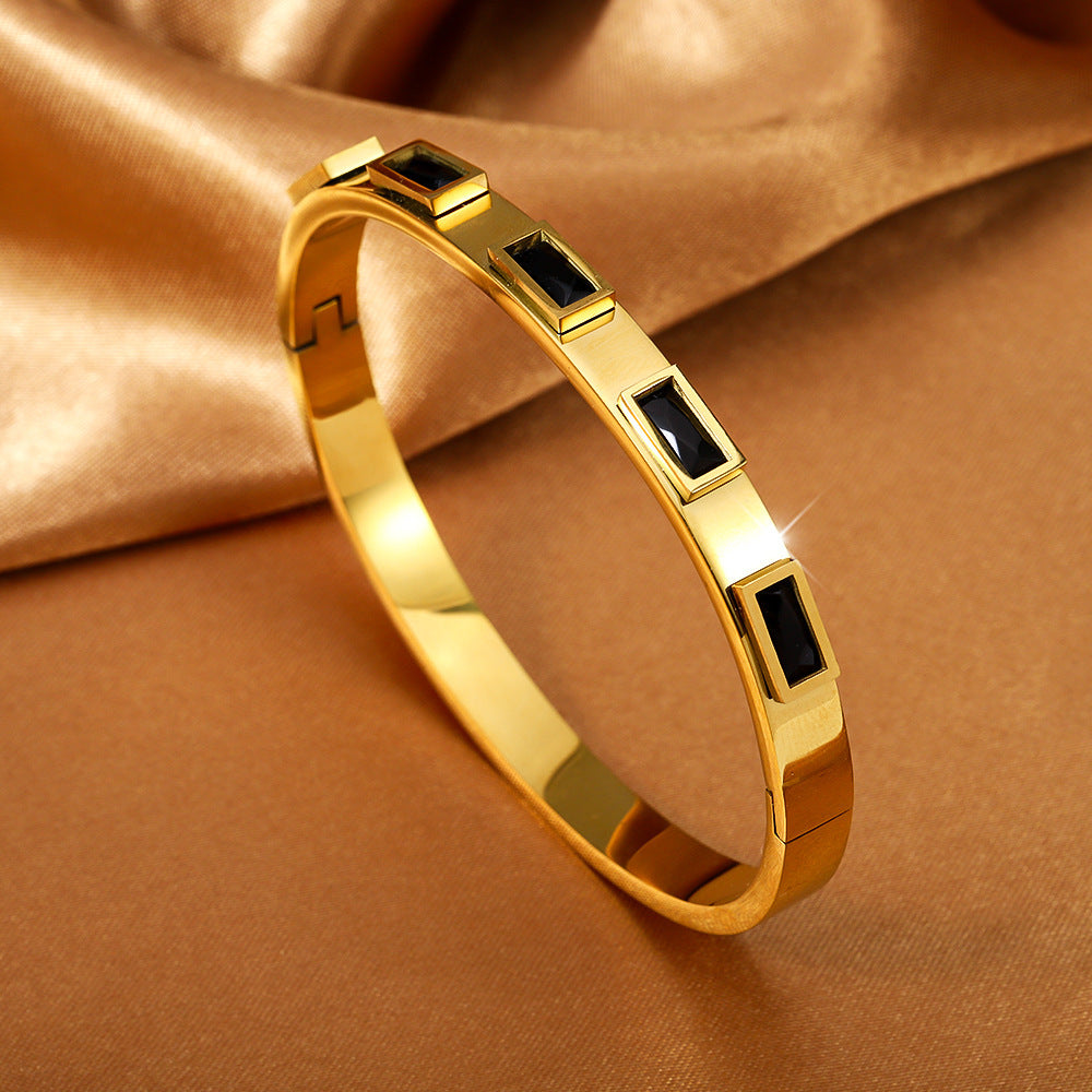 Titanium Steel Stainless Real Gold Furnace Bracelets