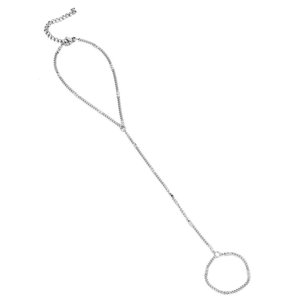 Stainless Steel Ingot Chain Spin Niche Bracelet