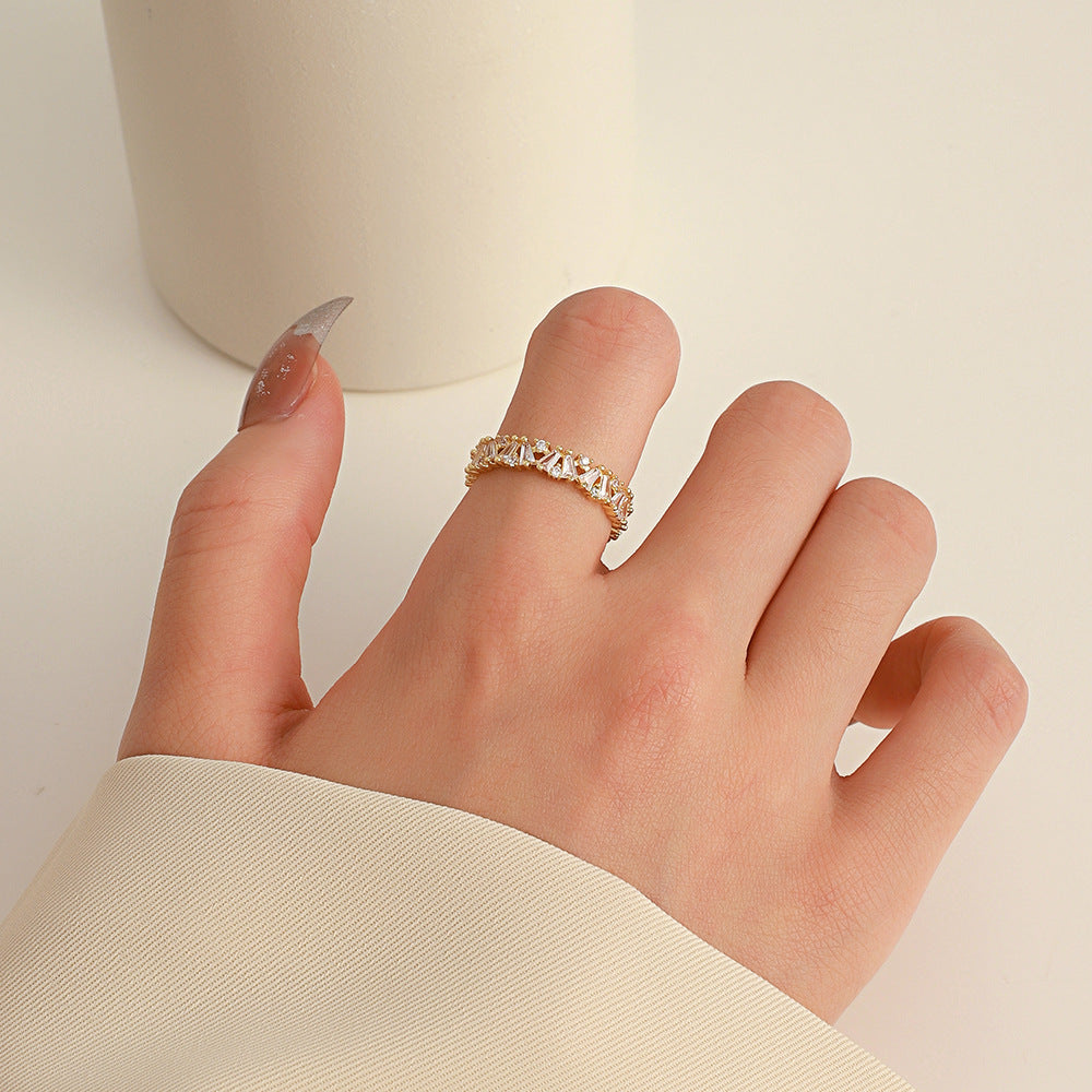 Female Niche High Sense Affordable Luxury Fashion Personalized Cold Rings