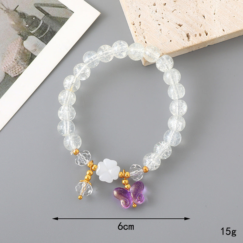 Graceful Crystal Super Moonstone Couple Girlfriends Bracelet