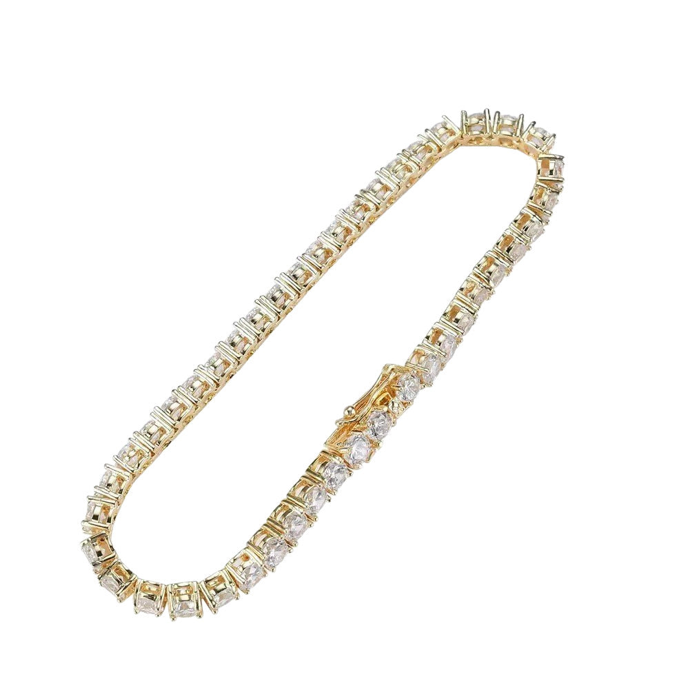 Women's & Men's Drill Hip Hop Tennis Chain Light Bracelets