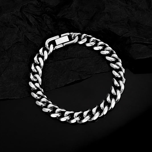 Women's & Men's Korean Style Titanium Steel Cuban Viking Cool Hip Hop Bracelets