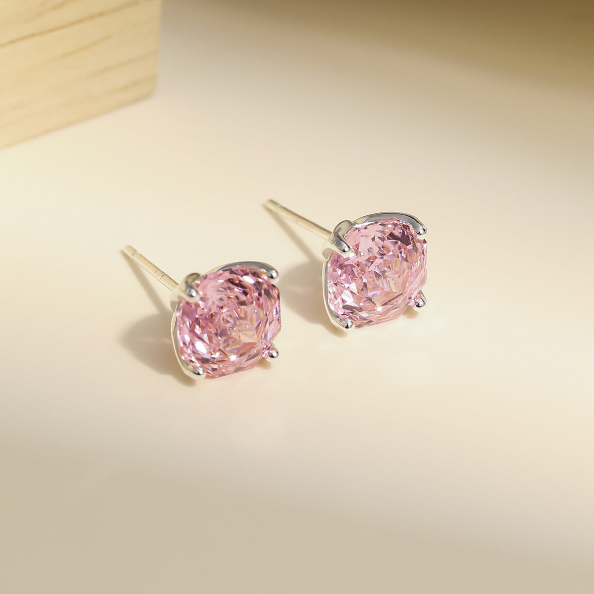 Summer Colorful Millennium Rose Cut Zircon Light Luxury Earrings