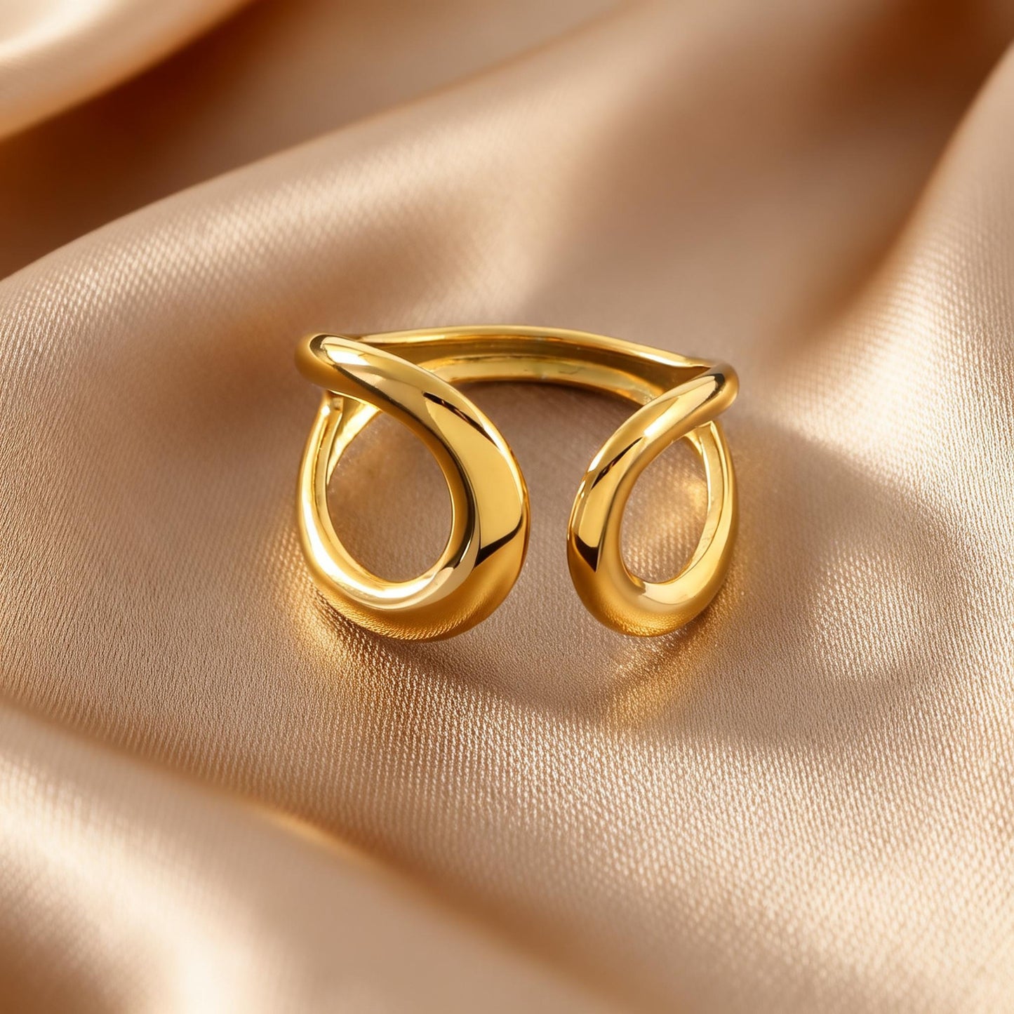 Steel Open-end Niche High-grade Fashion Trend Affordable Luxury Style Ring