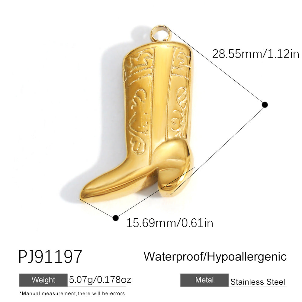 Classy Stylish Stainless Steel Gold-plated Design Jewelry Accessories