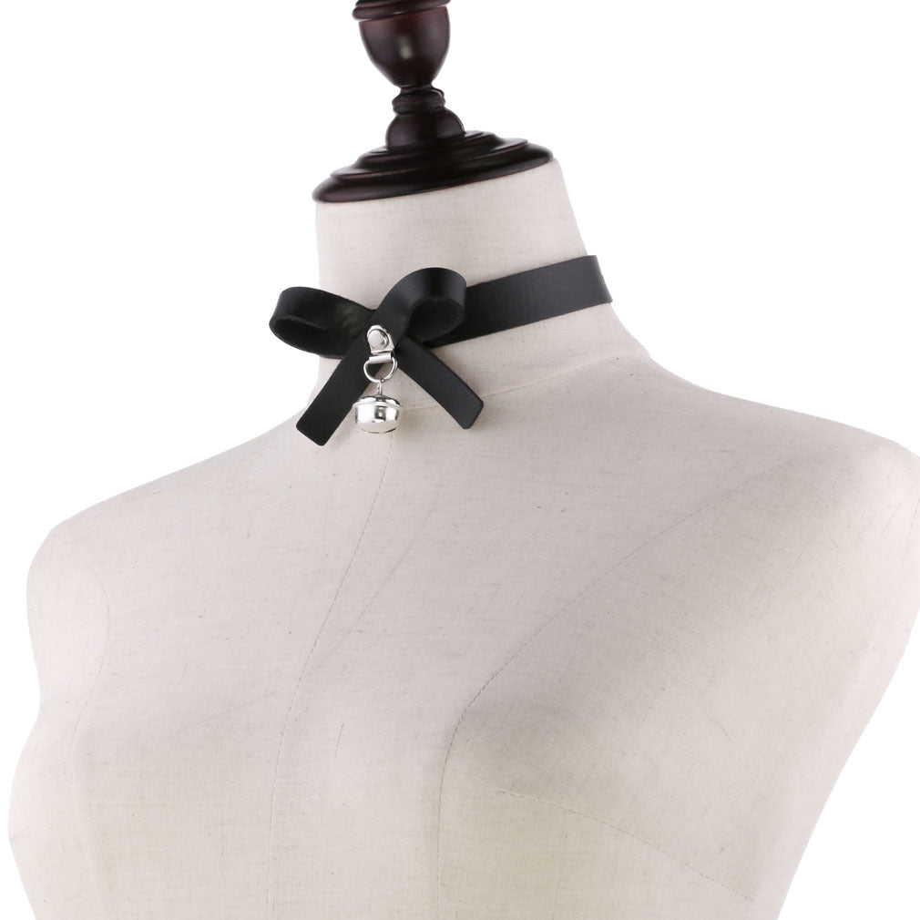 Punk Soft Graceful Bow Neckband Sexy Clang Collar
