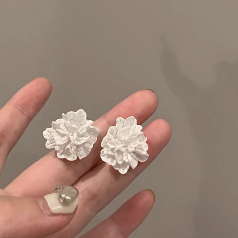 Pearl Flower Tassel Niche Temperament Atmosphere Affordable Earrings