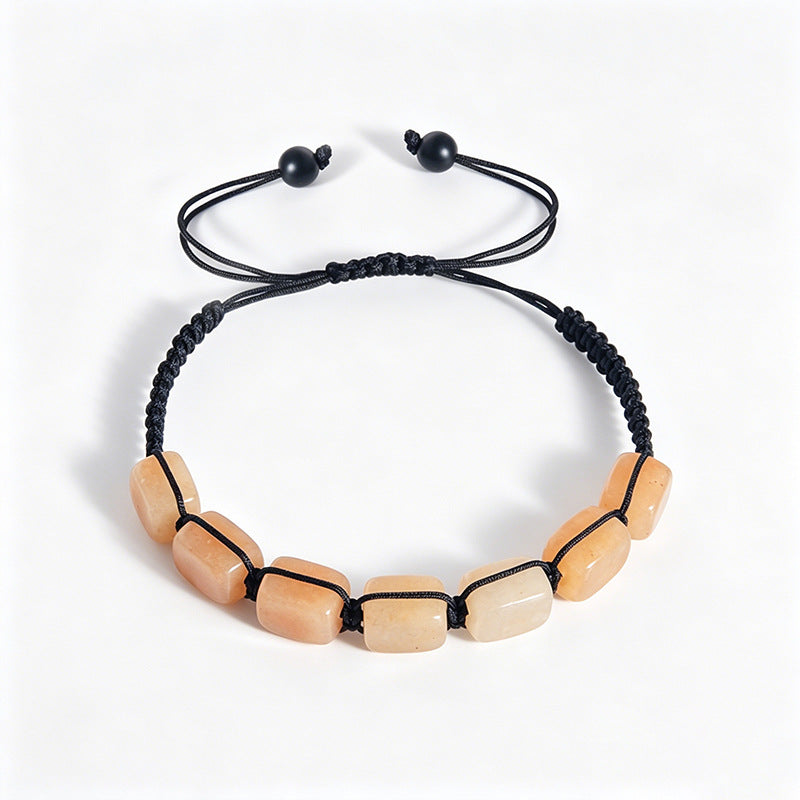 Yoga Crystal Natural Stone Adjustable Woven Energy Bracelet