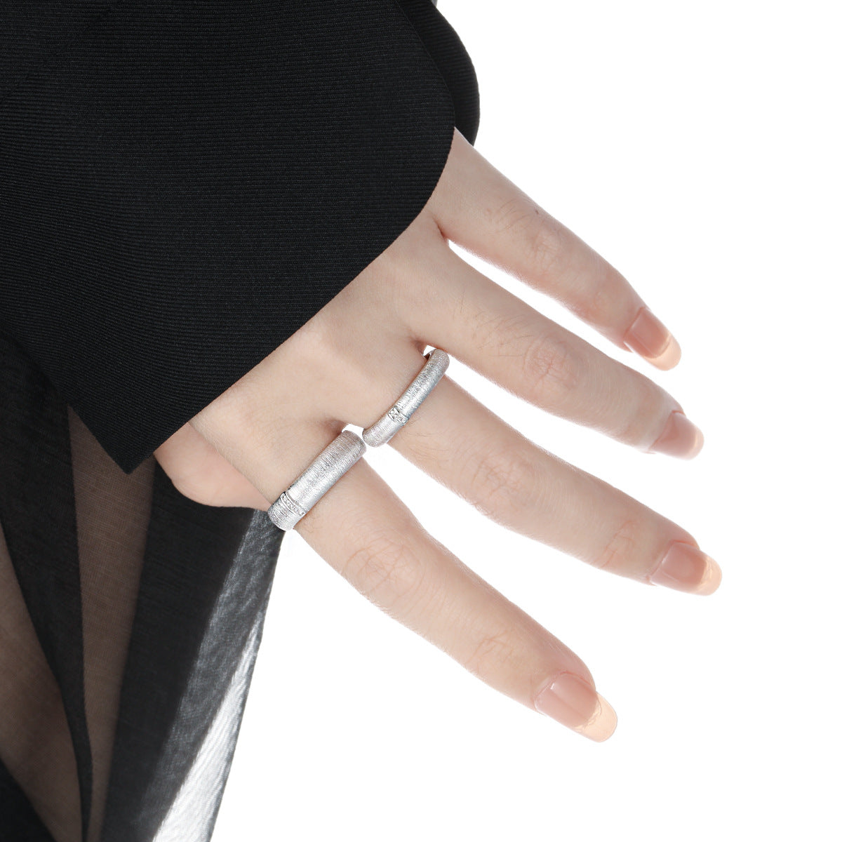 Women's Minimalist Sterling Sier Niche Personality High-grade Rings