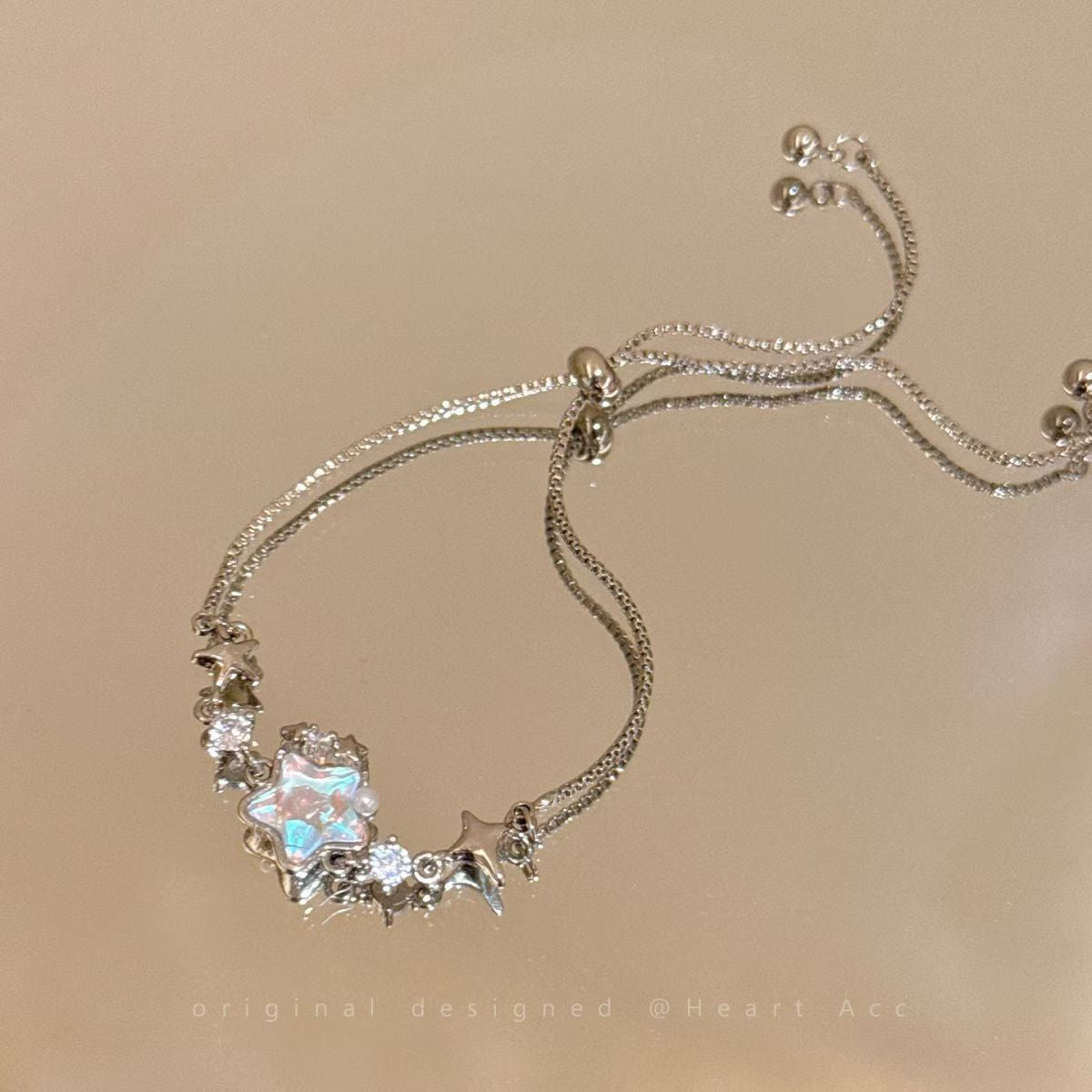 Starfish Opal Korean Style Zircon Flower Light Bracelet