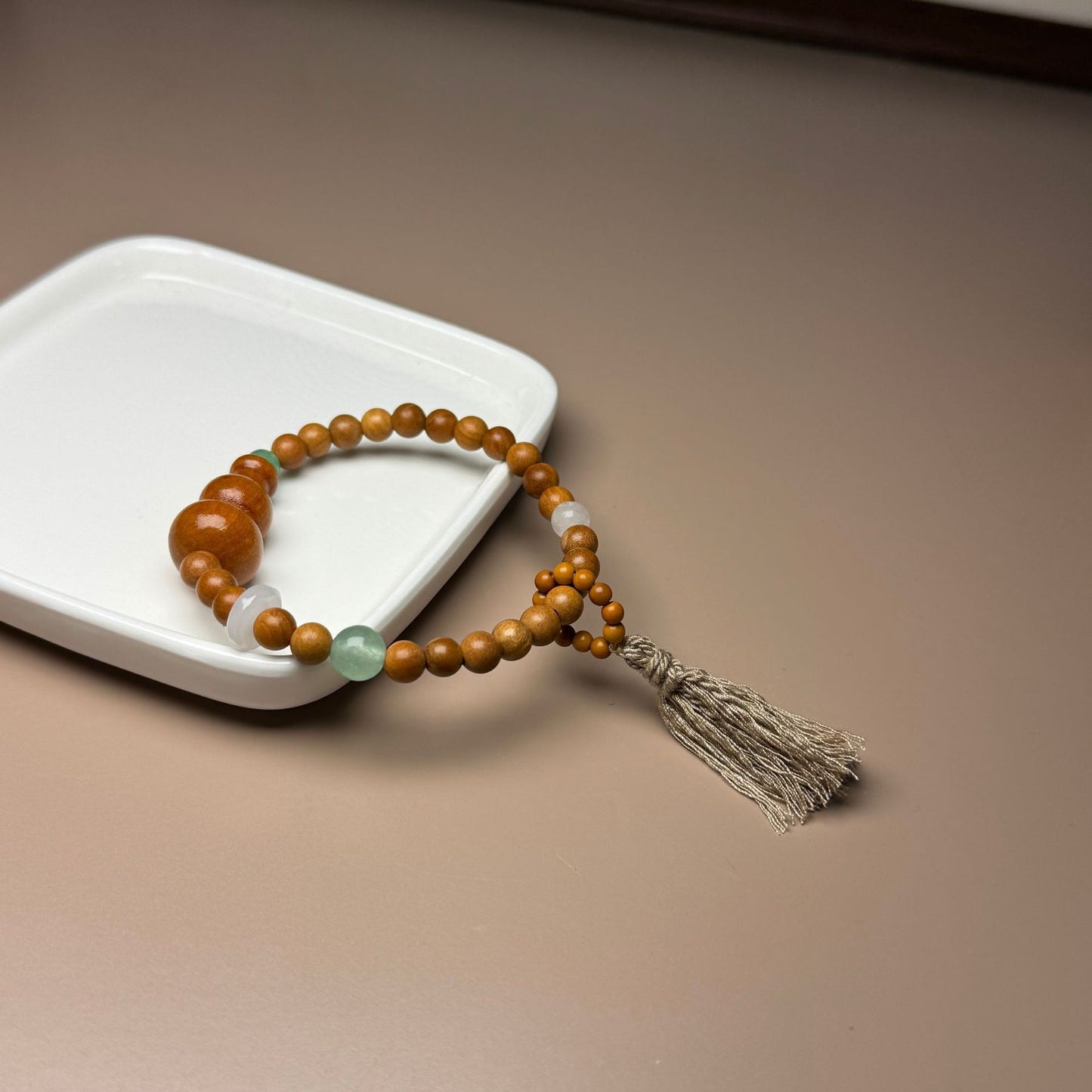 Women's & Men's Natural Real Old Peach Wood Mahogany Gourd Personalized Bracelets