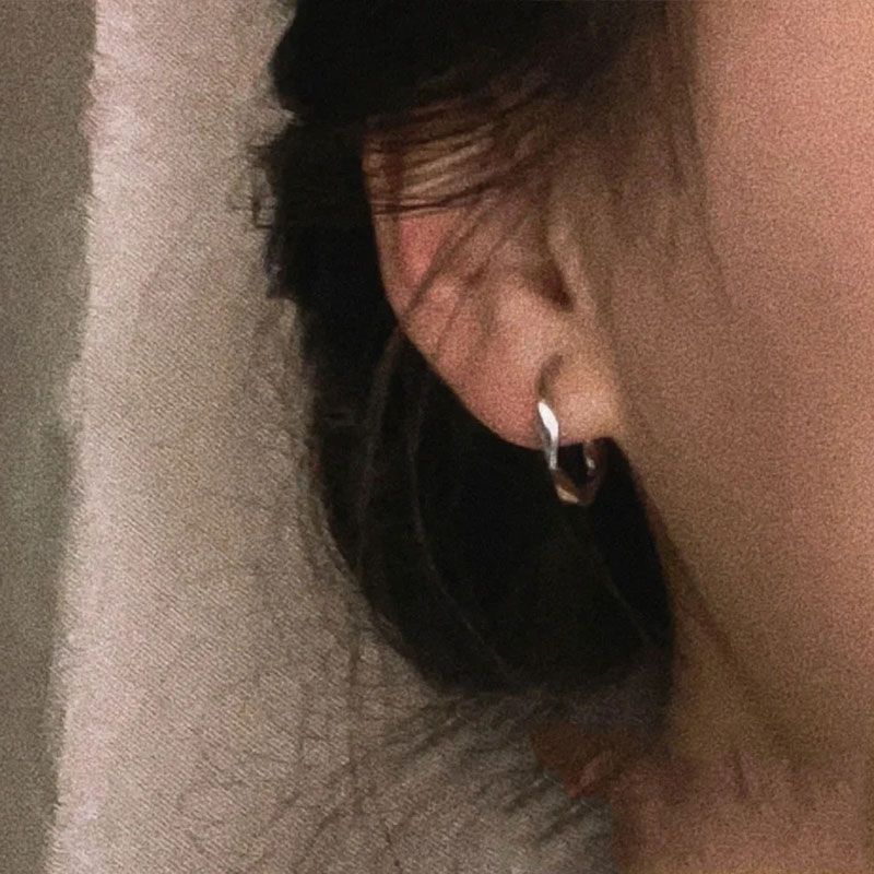 Retro Style Ear Clip Without Pierced Female Circle Elegant High Earrings