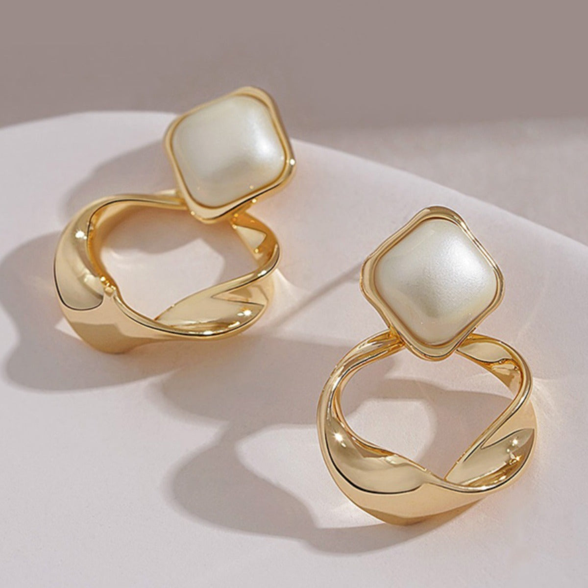 Women's French Style Matte Vintage Circle Light Rings