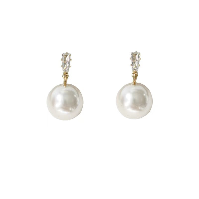 Zircon Pearl Graceful Fashionable Classic Style High-grade Everyday Stud Earrings