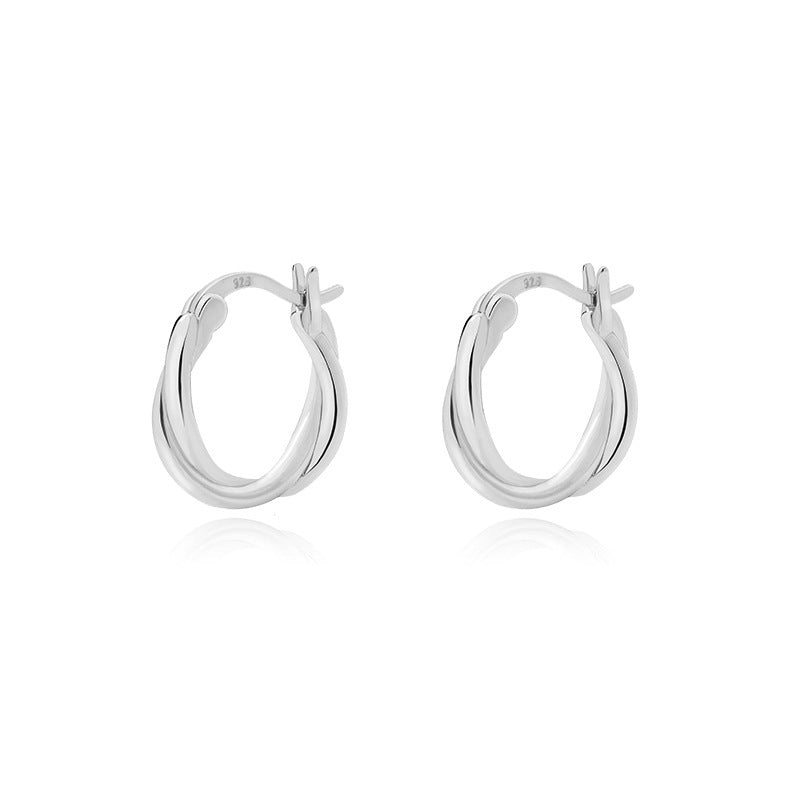 Women's Style Retro Summer Circle Twist High Earrings