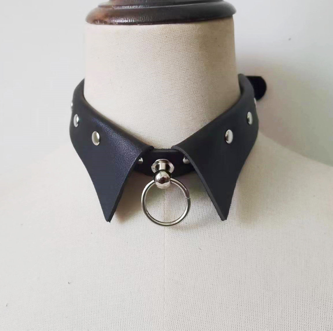 Personality Punk Gothic Leather Simple Trend Collarbone Necklet Collar