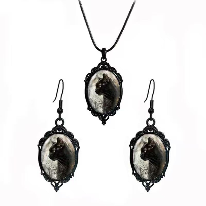 Fashion Elegant Glass Suite Romantic Gift Jewelry Set