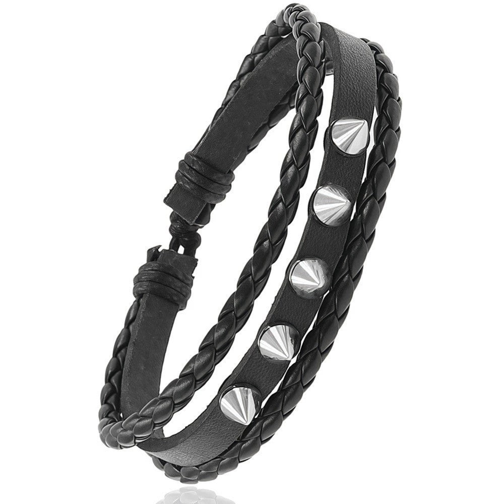 Men's Punk Chain Personality Hip Hop Rivet Bracelets