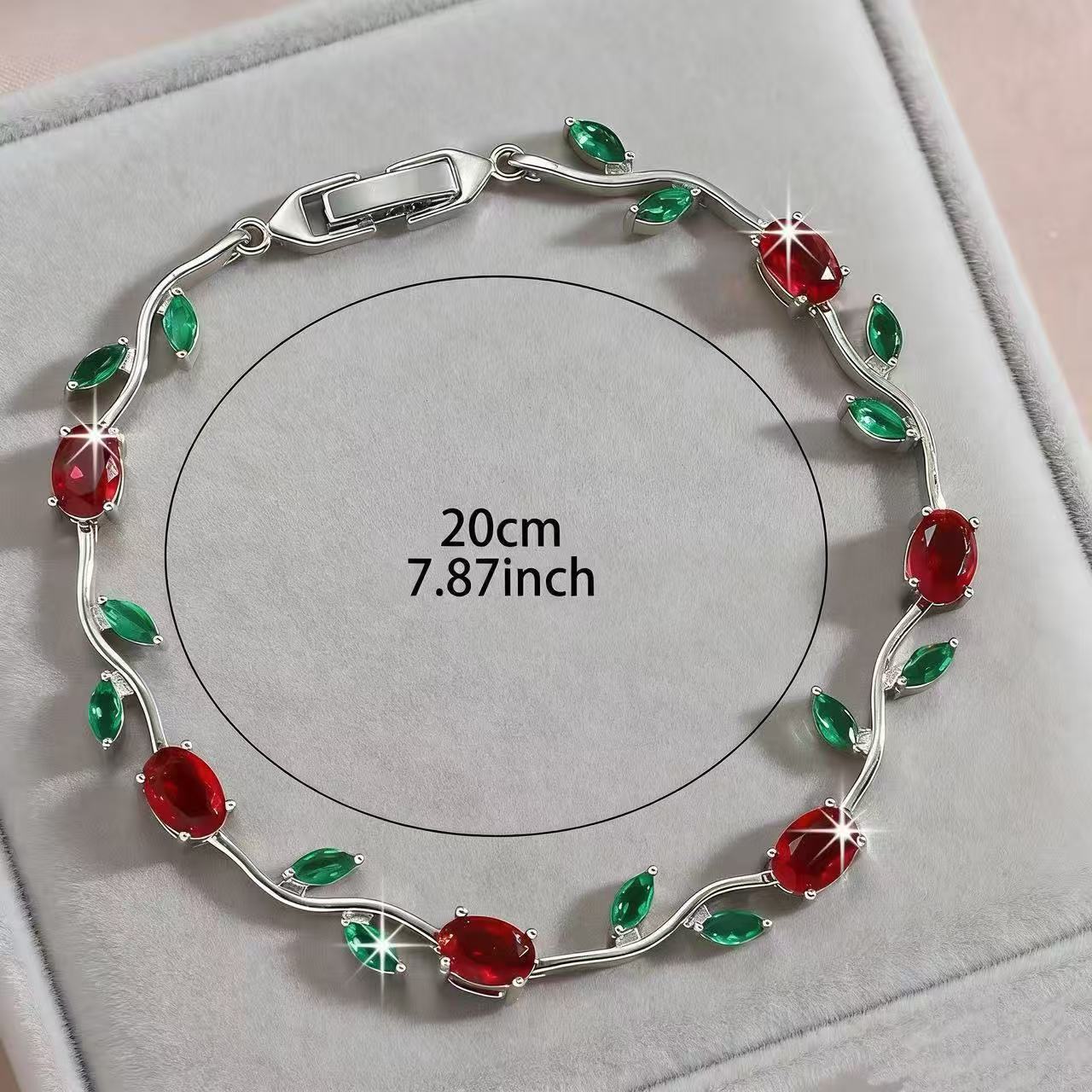Women's Simple Design Leaf Shape Fashion Temperamental Minority Multicolor Bracelet