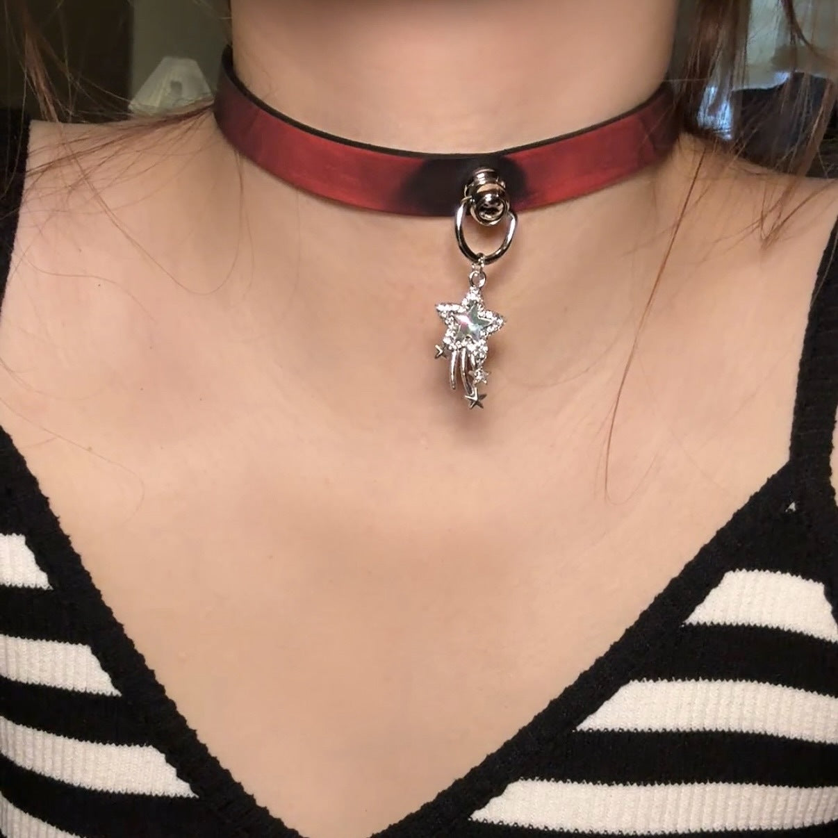 Paw Hot Soft Leather Trendy Cool High-grade Collar