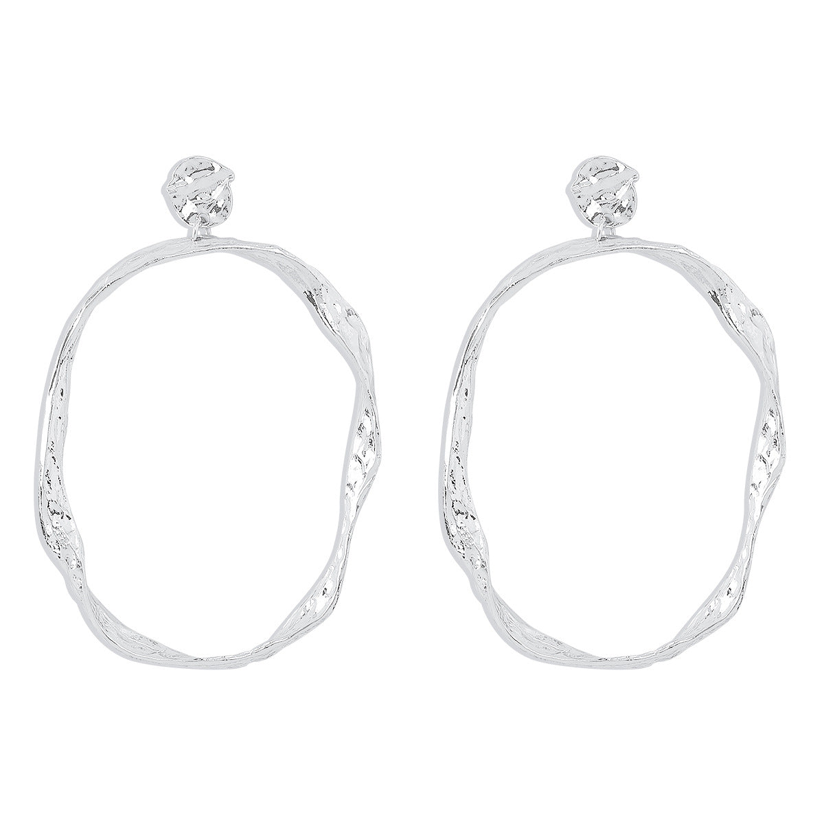 Women's Lines Metallic Asymmetric Geometric Ear Fashion Rings