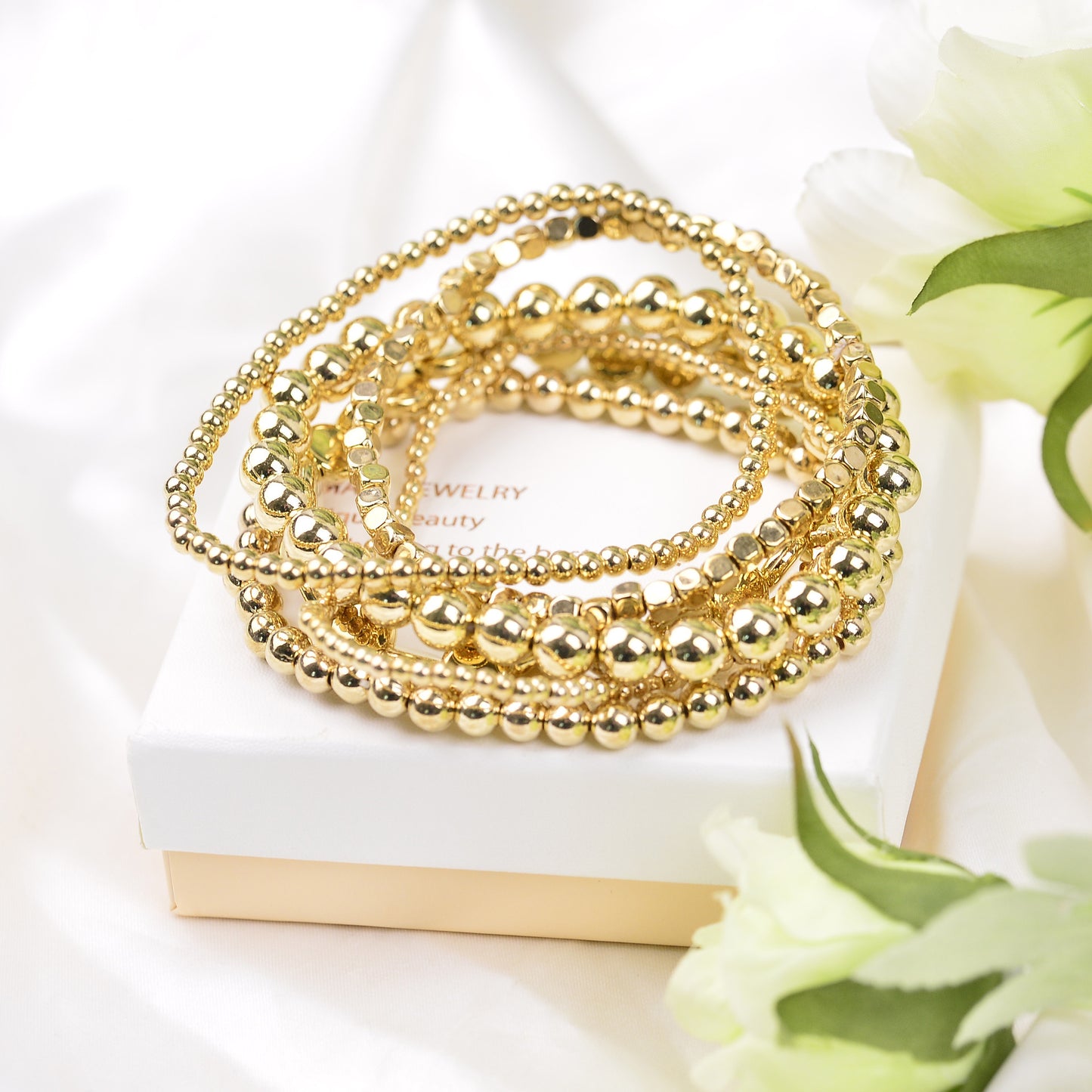 Bohemian Beaded Stretch Round Simple Hand Bracelets
